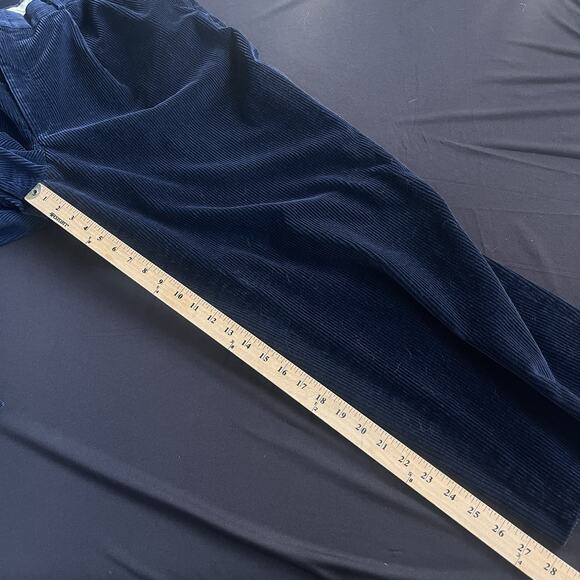 Vintage Corbin Off the Cuff Mens 38x28 Blue Corduroy Pants Cotton 90s Trouser - Picture 9 of 10